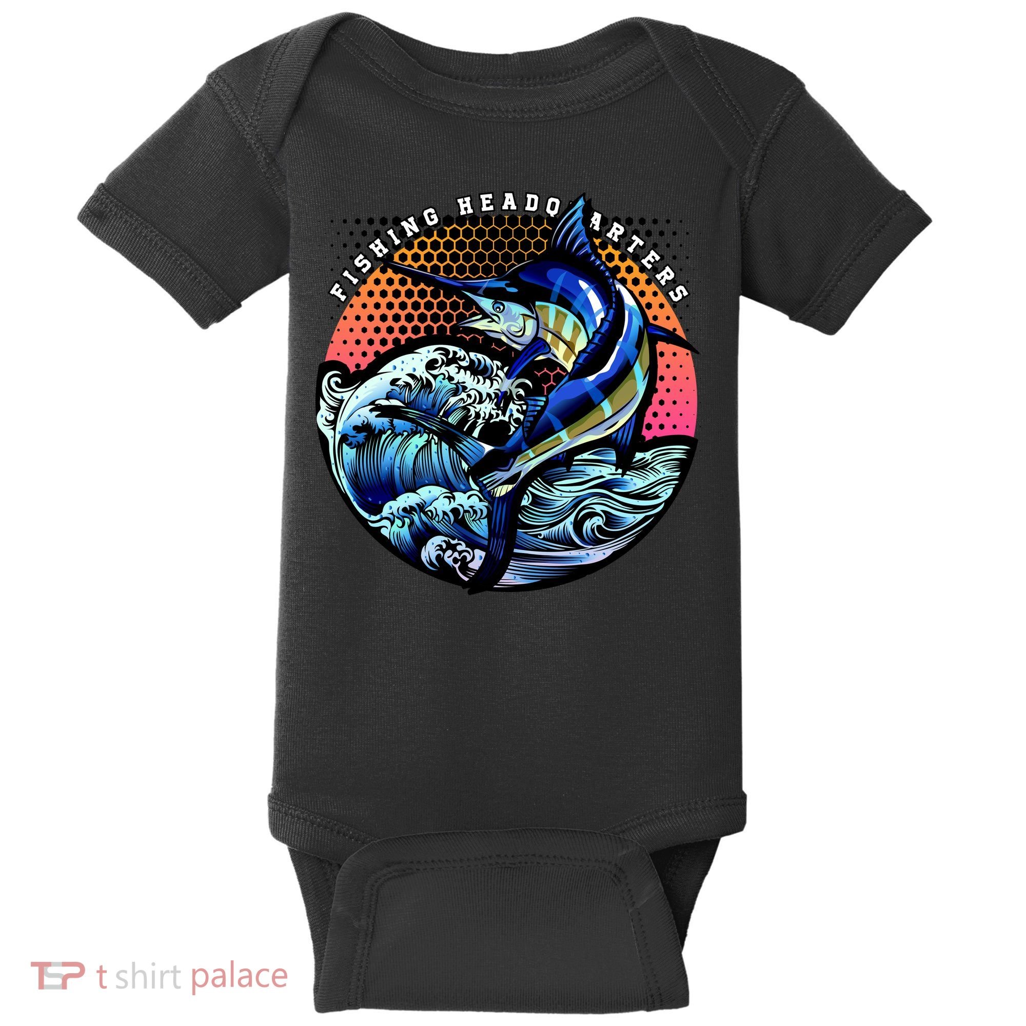 Fishing Headquarters Baby Bodysuit