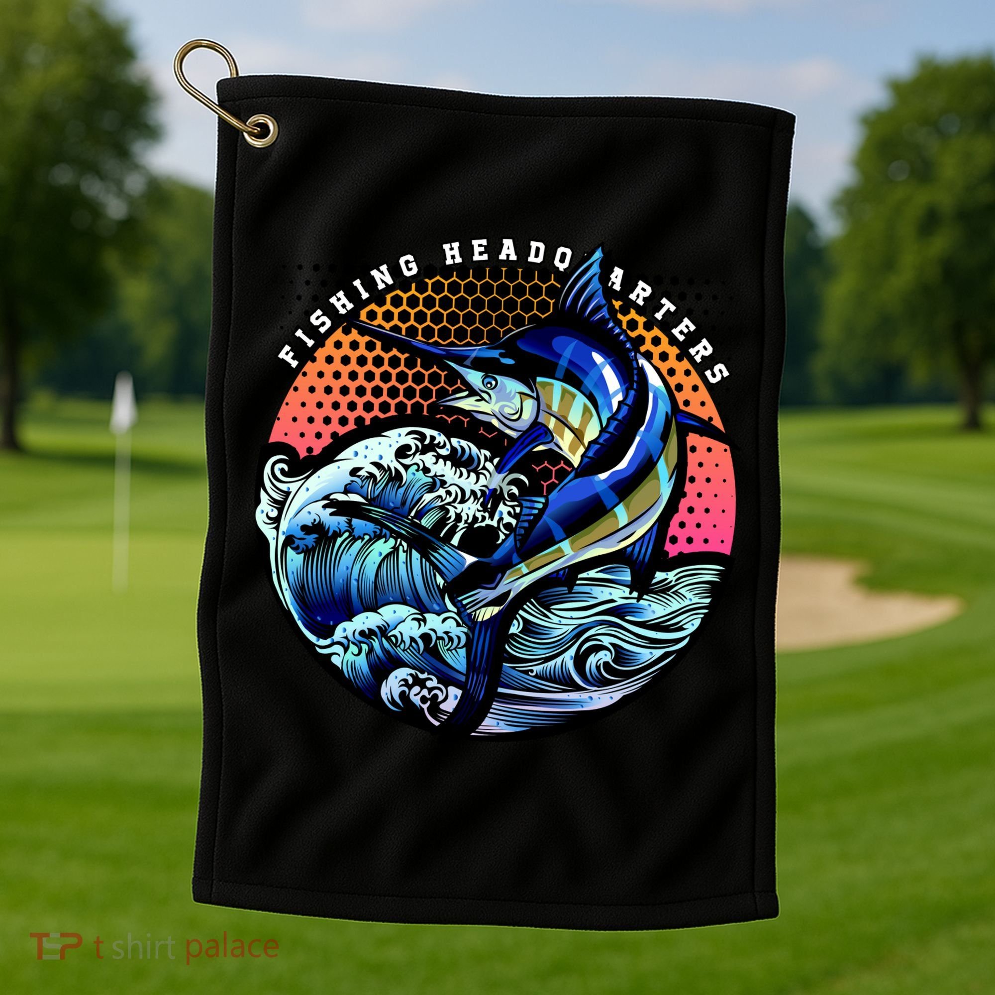 Fishing Headquarters Golf Towel