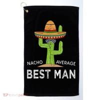 Fun Hilarious Funny Wedding Best Man Golf Towel thumb 0