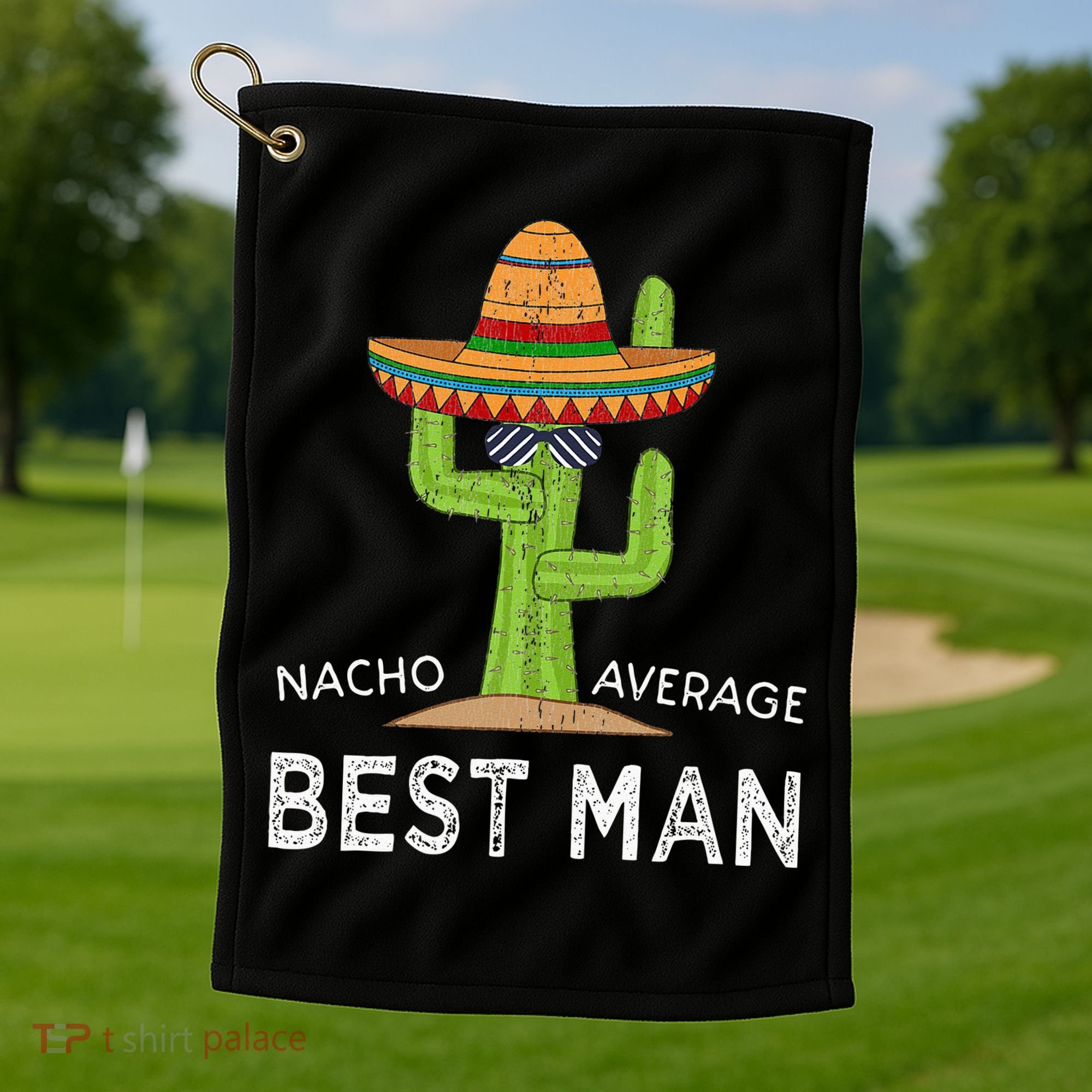 Fun Hilarious Funny Wedding Best Man Golf Towel