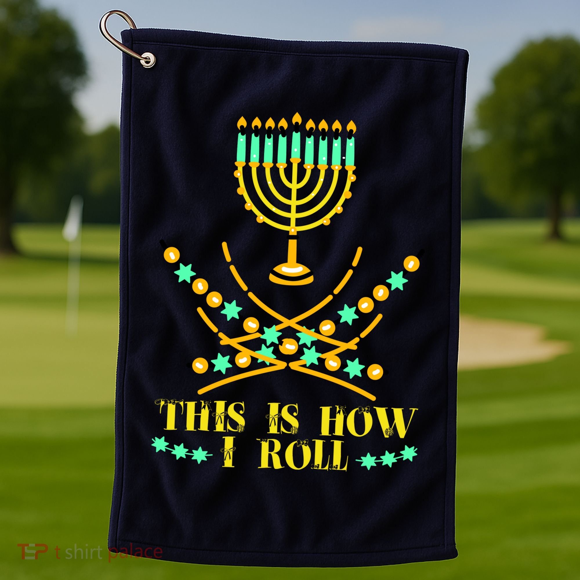 Funny Hanukkah Golf Towel