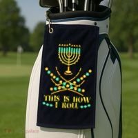 Funny Hanukkah Golf Towel thumb 2