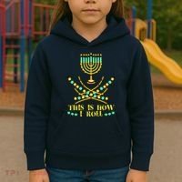 Funny Hanukkah Kids Hoodie thumb 3