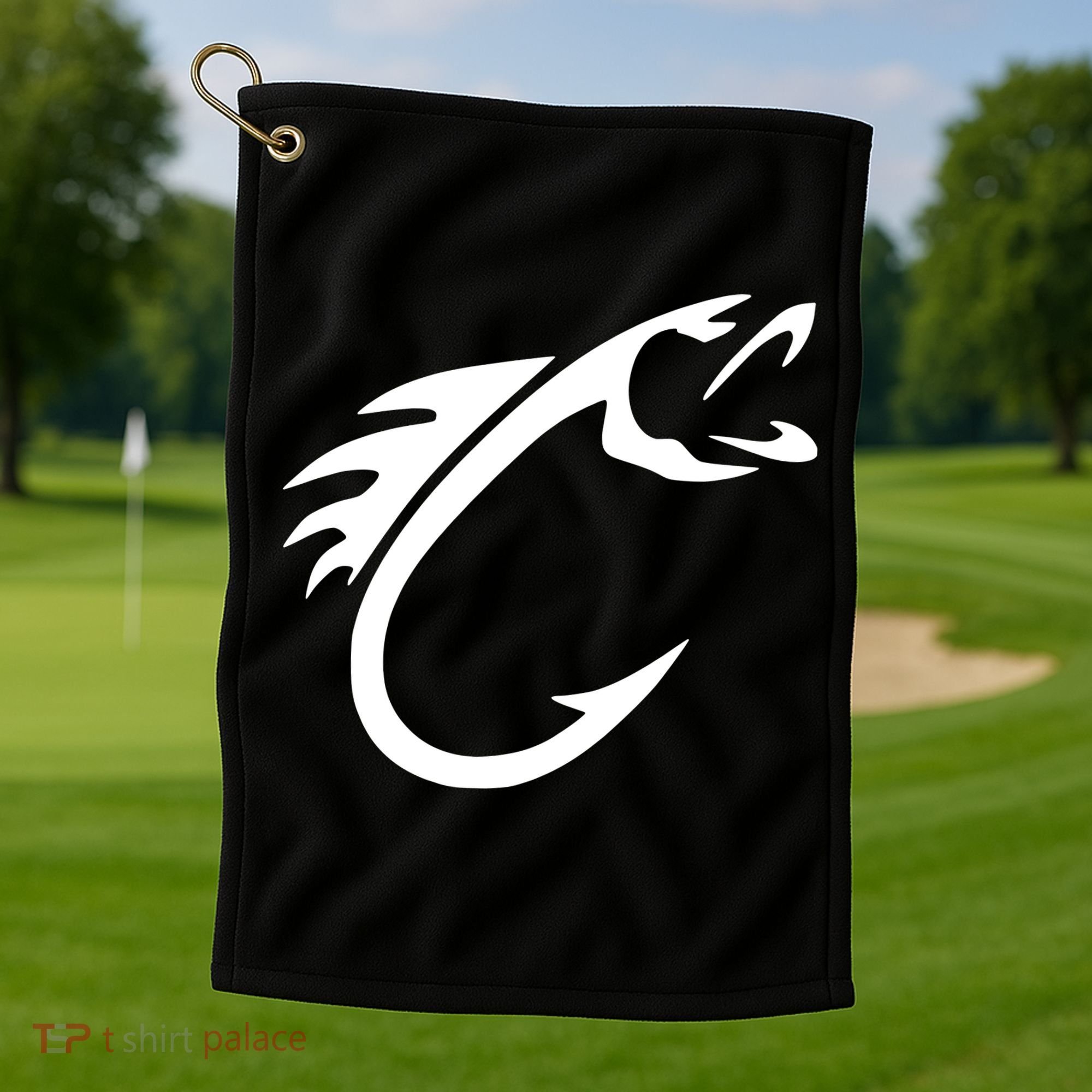 Fish Hook Golf Towel