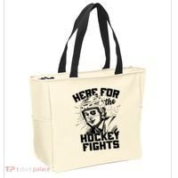 Funny Here For The Hockey Fights Tote Bag thumb 2