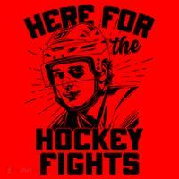 Funny Here For The Hockey Fights Santa Hat thumb 1