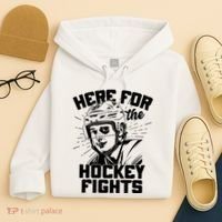 Funny Here For The Hockey Fights Hoodie thumb 4