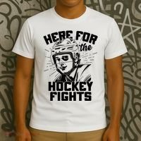 Funny Here For The Hockey Fights T-Shirt thumb 3