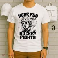 Funny Here For The Hockey Fights T-Shirt thumb 6