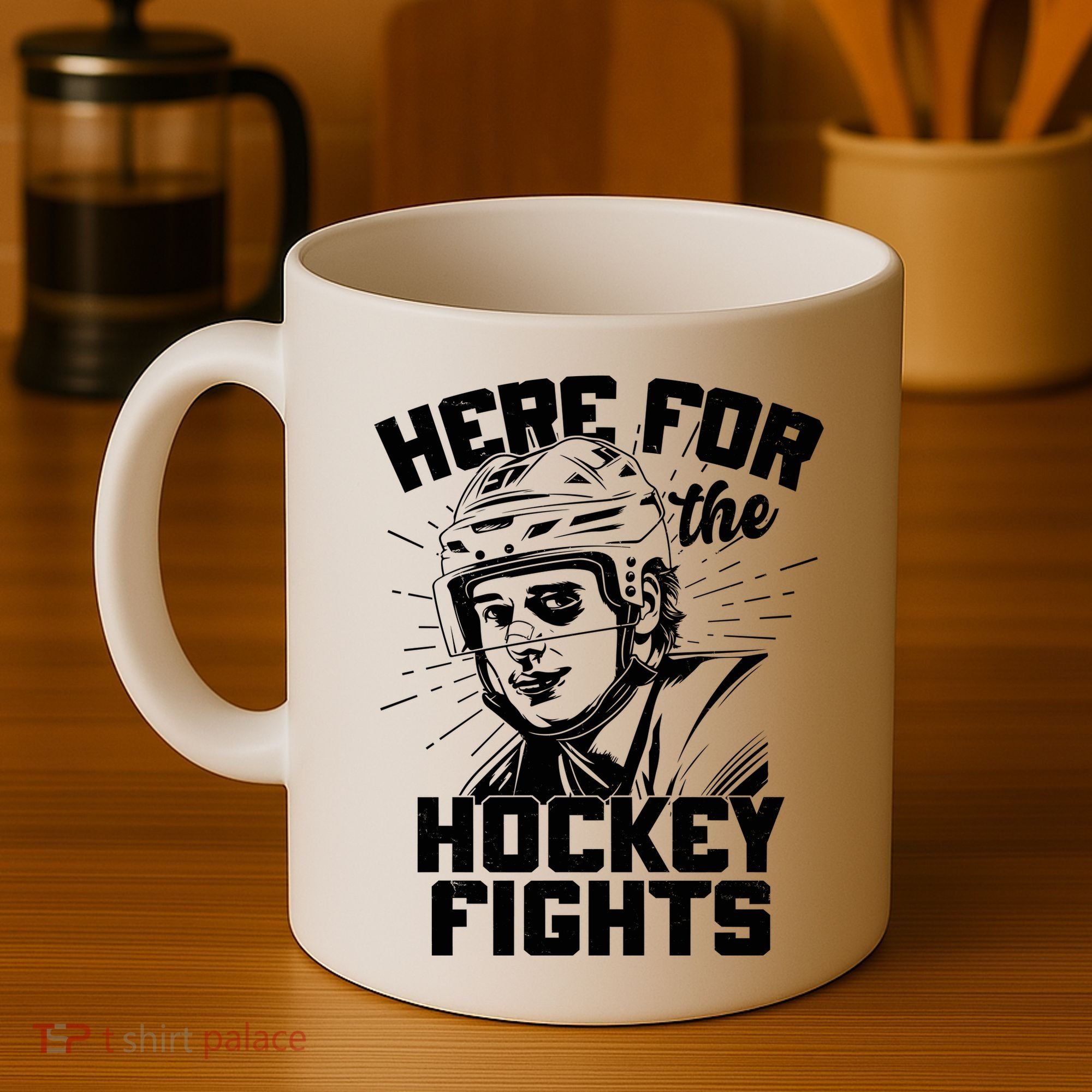 Funny Here For The Hockey Fights Coffee Mug