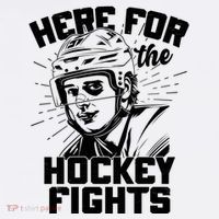 Funny Here For The Hockey Fights Women's Hoodie thumb 2