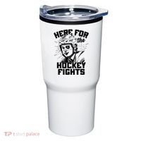 Funny Here For The Hockey Fights Tumbler thumb 0