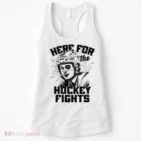 Funny Here For The Hockey Fights Women's Tank Top thumb 0