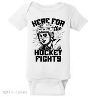 Funny Here For The Hockey Fights Baby Bodysuit thumb 0