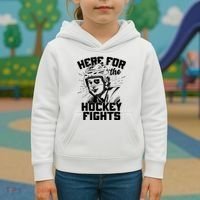 Funny Here For The Hockey Fights Kids Hoodie thumb 3