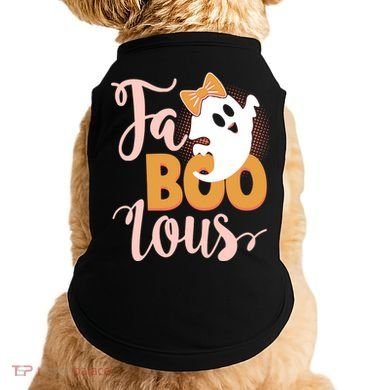 Funny Halloween Fa Boo Lous Ghost Doggie Tank