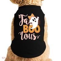 Funny Halloween Fa Boo Lous Ghost Doggie Tank thumb 0