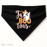 Funny Halloween Fa Boo Lous Ghost USA-Made Doggie Bandana thumb 0
