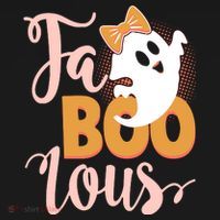 Funny Halloween Fa Boo Lous Ghost USA-Made Doggie Bandana thumb 2