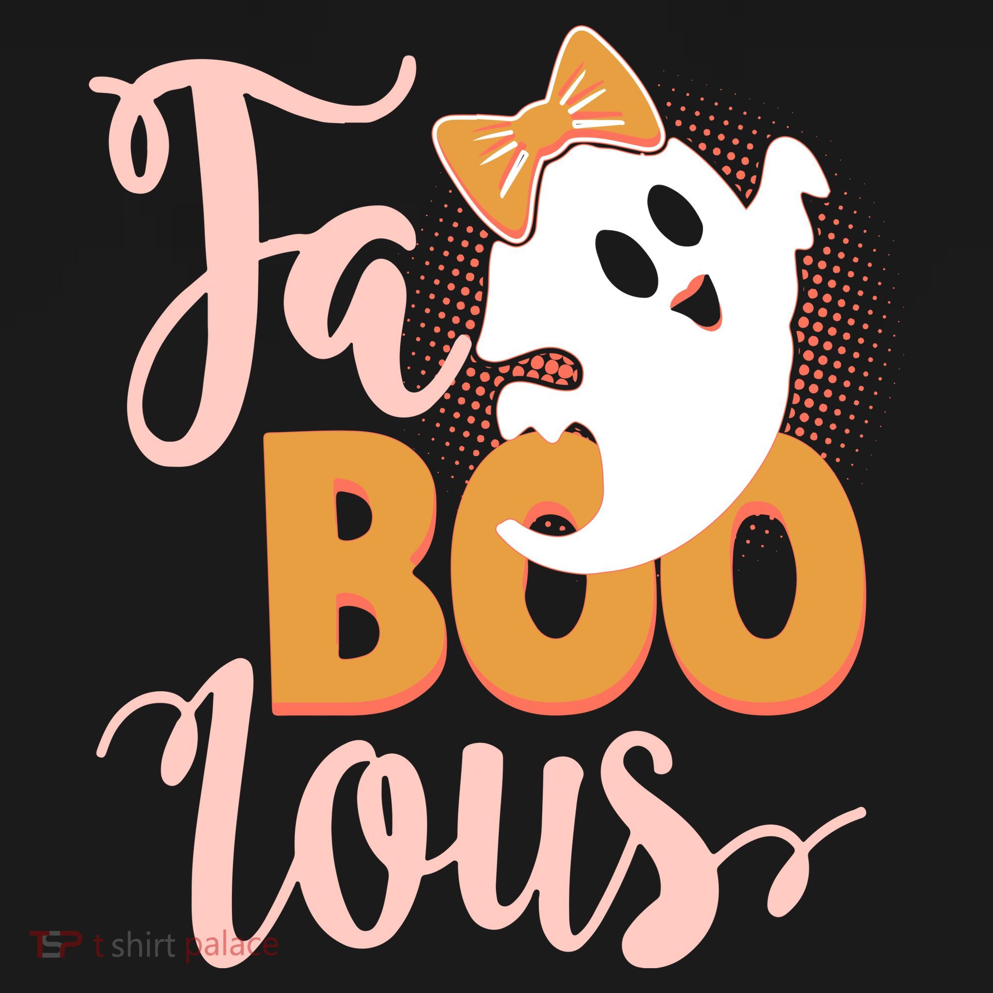 Funny Halloween Fa Boo Lous Ghost USA-Made Doggie Bandana