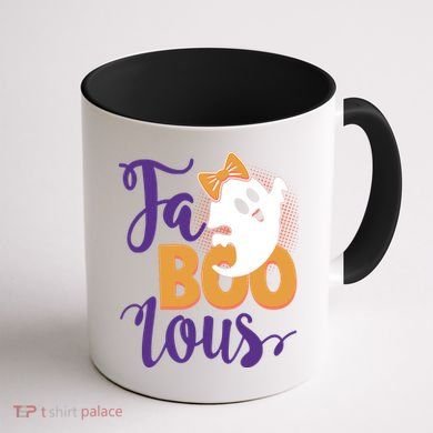 Funny Halloween Fa Boo Lous Ghost Coffee Mug back