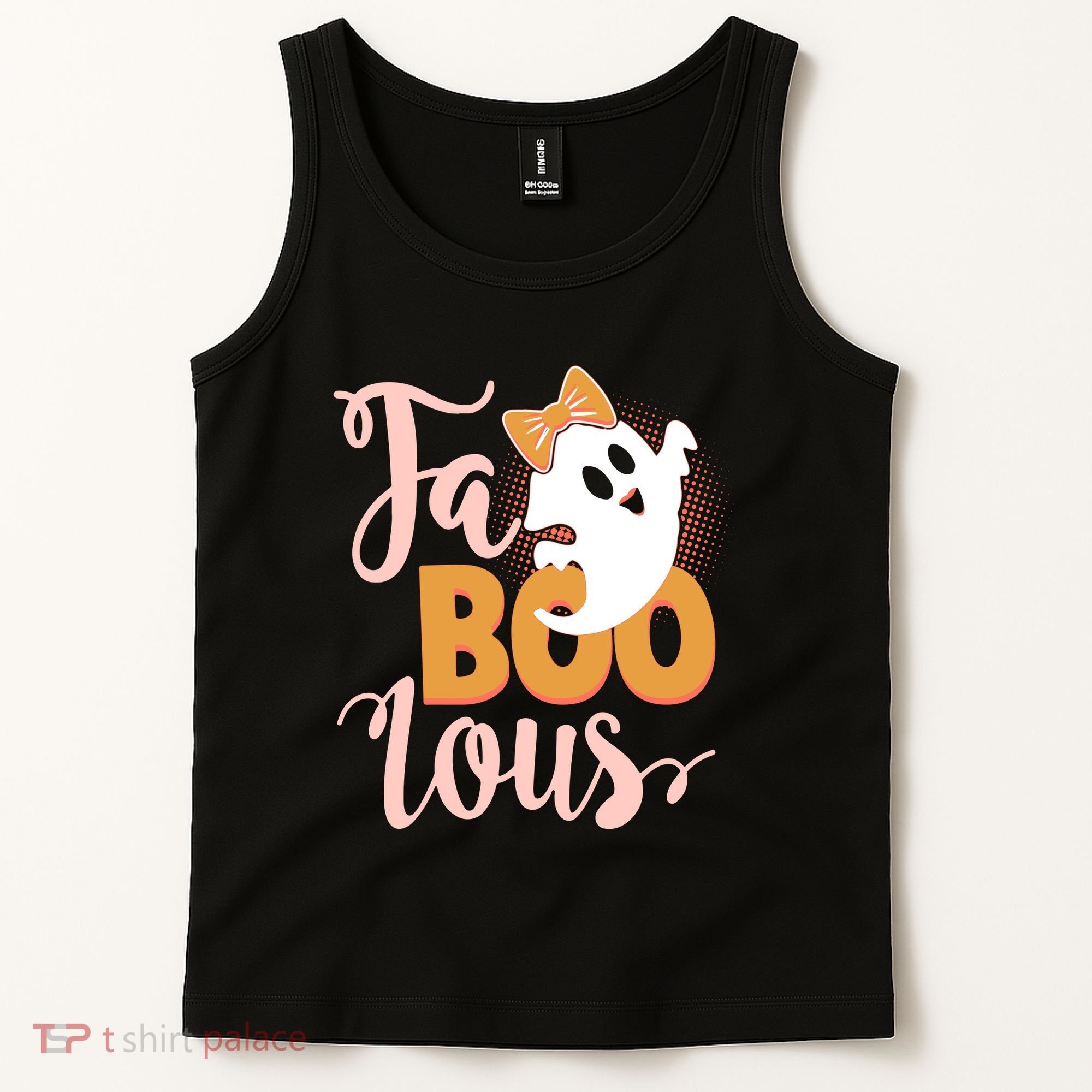 Funny Halloween Fa Boo Lous Ghost Tank Top
