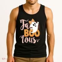 Funny Halloween Fa Boo Lous Ghost Tank Top thumb 3