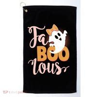 Funny Halloween Fa Boo Lous Ghost Golf Towel thumb 0