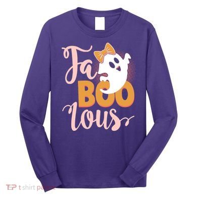 Funny Halloween Fa Boo Lous Ghost Long Sleeve Shirt