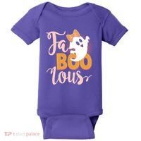 Funny Halloween Fa Boo Lous Ghost Baby Bodysuit thumb 0