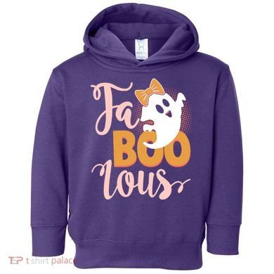 Funny Halloween Fa Boo Lous Ghost Toddler Hoodie