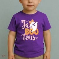 Funny Halloween Fa Boo Lous Ghost Toddler T-Shirt thumb 2