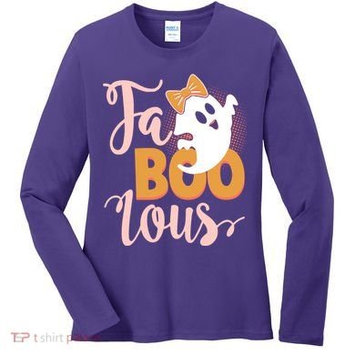 Funny Halloween Fa Boo Lous Ghost Women's Long Sleeve Shirt