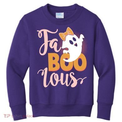 Funny Halloween Fa Boo Lous Ghost Kids Sweatshirt