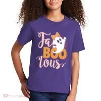 Funny Halloween Fa Boo Lous Ghost Kids T-Shirt thumb 2