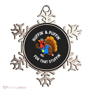 Funny Huffin For That Stuffin Turkey Run Trot Thanksgiving Ornament
