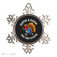 Funny Huffin For That Stuffin Turkey Run Trot Thanksgiving Ornament thumb 0