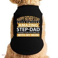 Funny Happy Father's Day To My Amazing StepDad Doggie Tank thumb 0