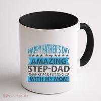Funny Happy Father's Day To My Amazing StepDad Coffee Mug thumb 1