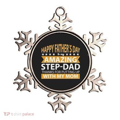 Funny Happy Father's Day To My Amazing StepDad Ornament
