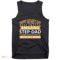 Funny Happy Father's Day To My Amazing StepDad Tank Top thumb 0
