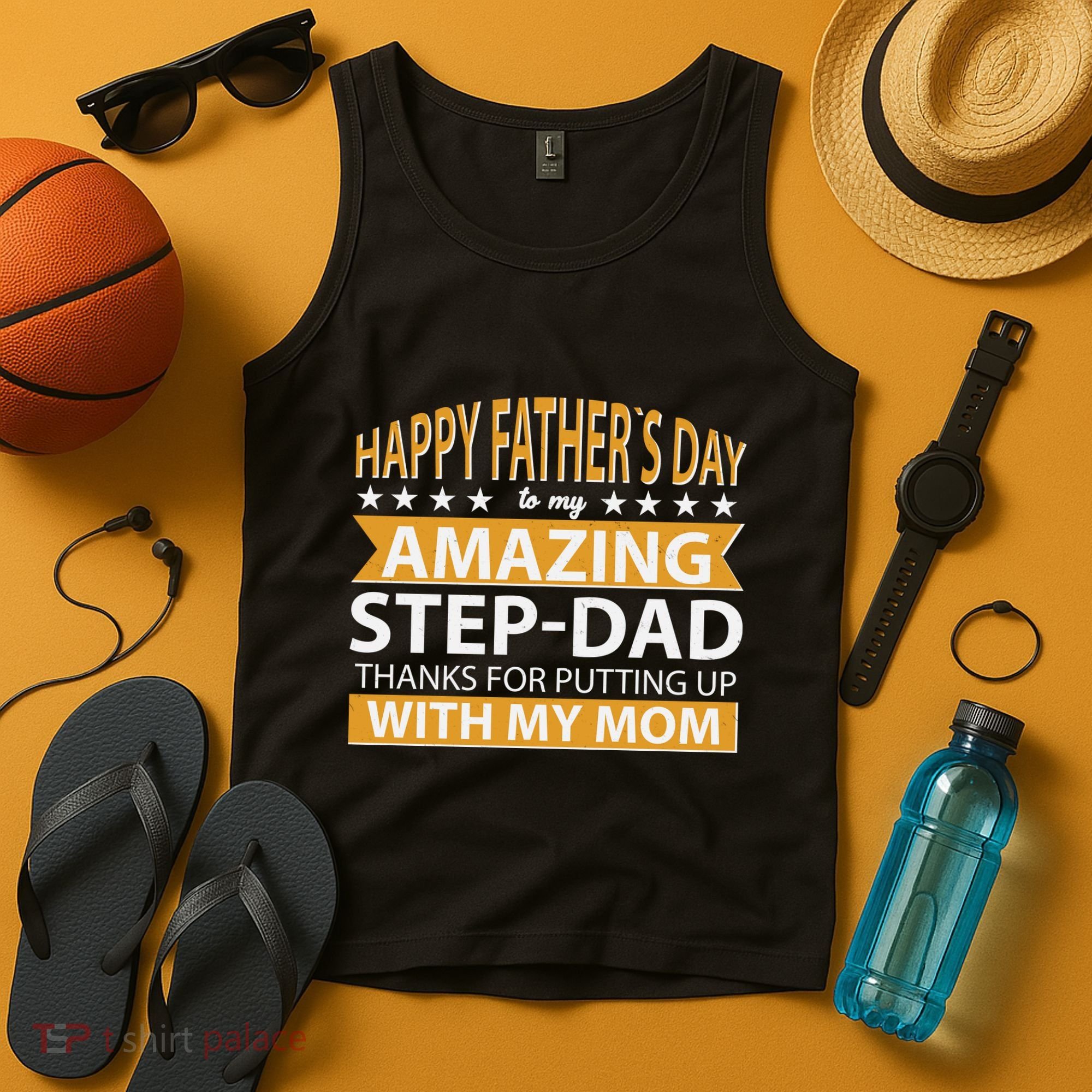 Funny Happy Father's Day To My Amazing StepDad Tank Top
