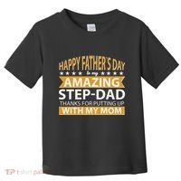 Funny Happy Father's Day To My Amazing StepDad Toddler T-Shirt thumb 0