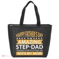 Funny Happy Father's Day To My Amazing StepDad Tote Bag thumb 0