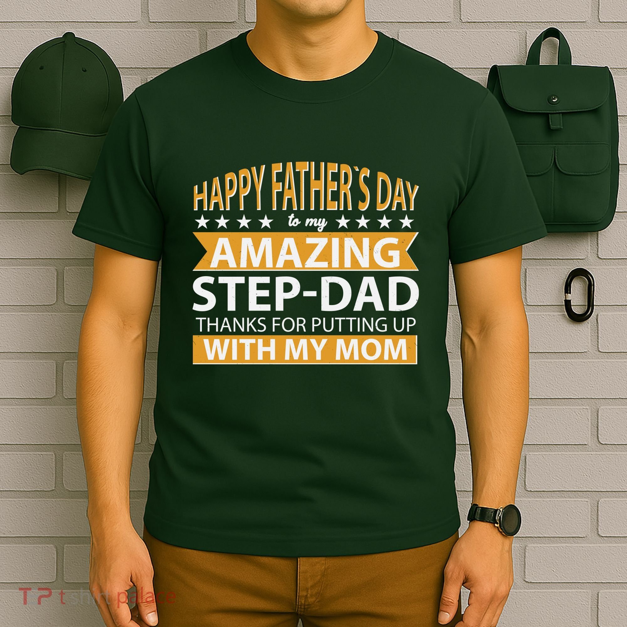 Funny Happy Father's Day To My Amazing StepDad T-Shirt