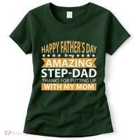 Funny Happy Father's Day To My Amazing StepDad Women's T-Shirt thumb 0