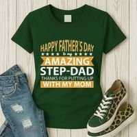 Funny Happy Father's Day To My Amazing StepDad Women's T-Shirt thumb 3