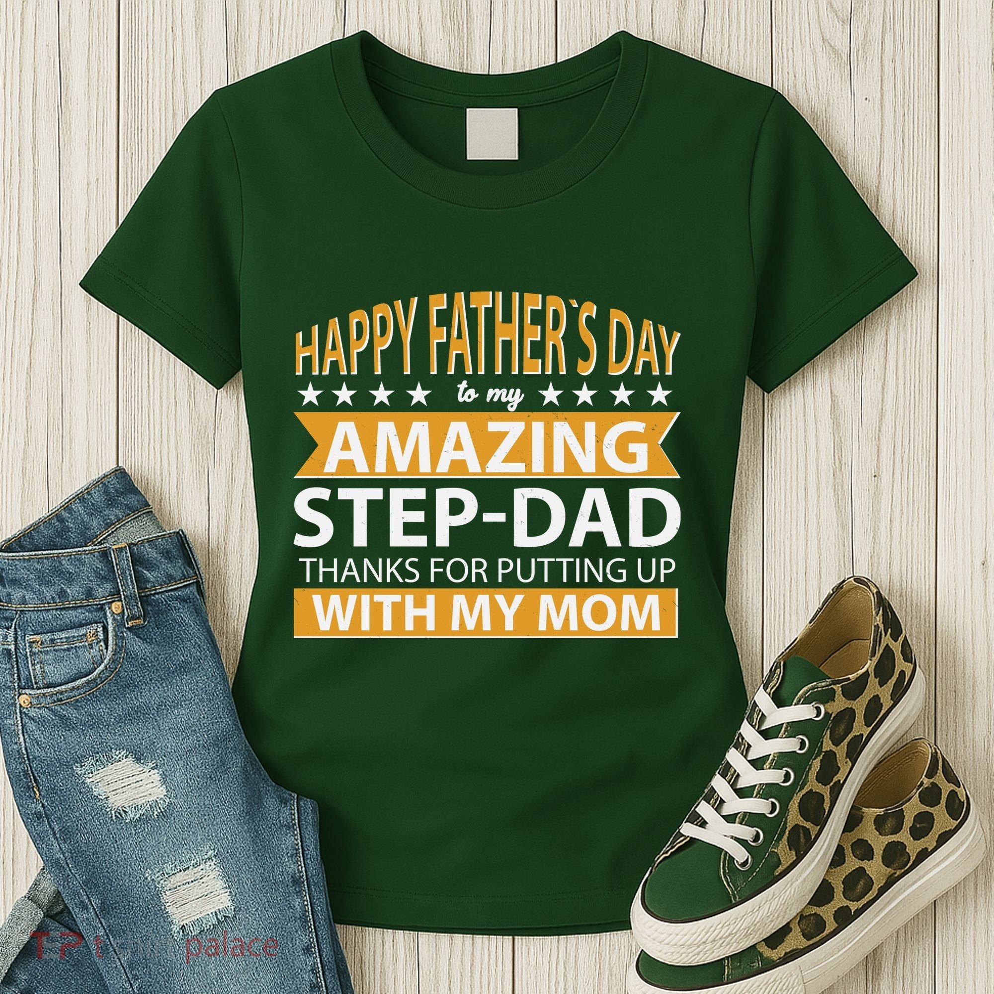 Funny Happy Father's Day To My Amazing StepDad Women's T-Shirt