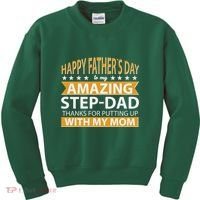 Funny Happy Father's Day To My Amazing StepDad Kids Sweatshirt thumb 0