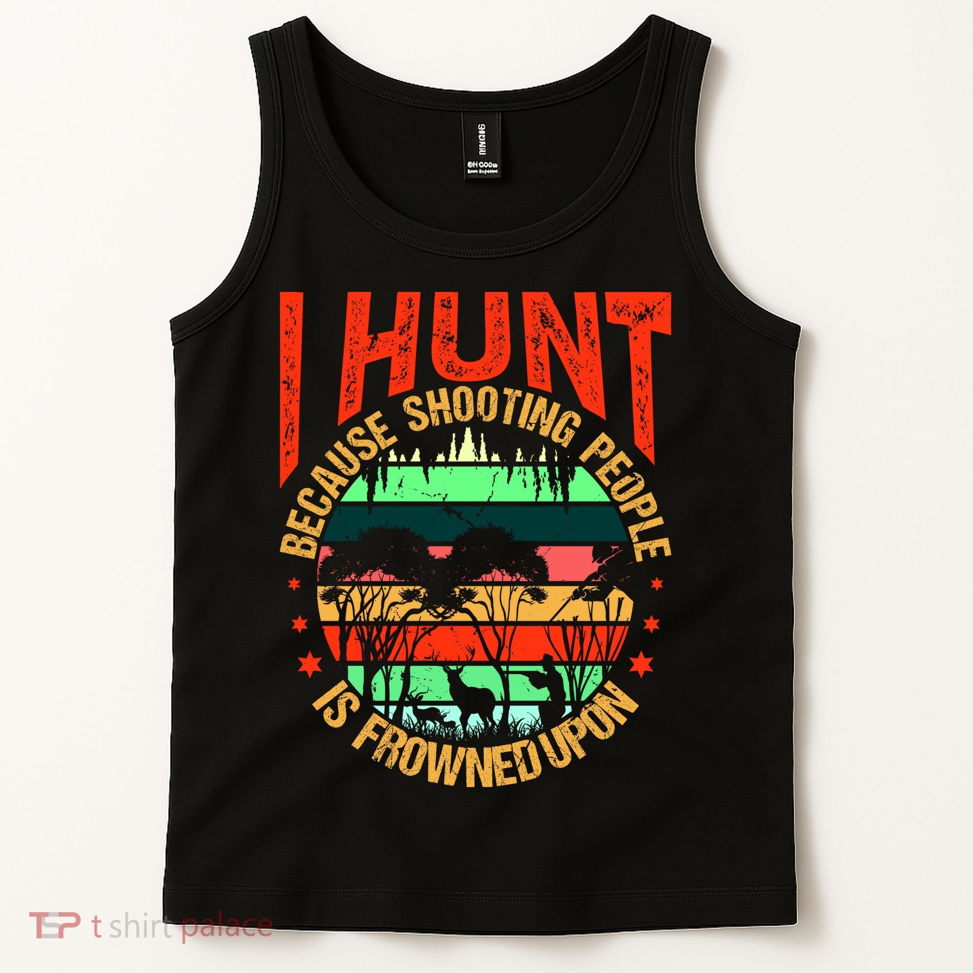 Funny Hunting Fanatic Tank Top